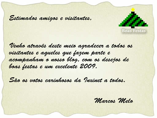 Boas Festas 2008 - 2009 Boas Festas 2008 - 2009